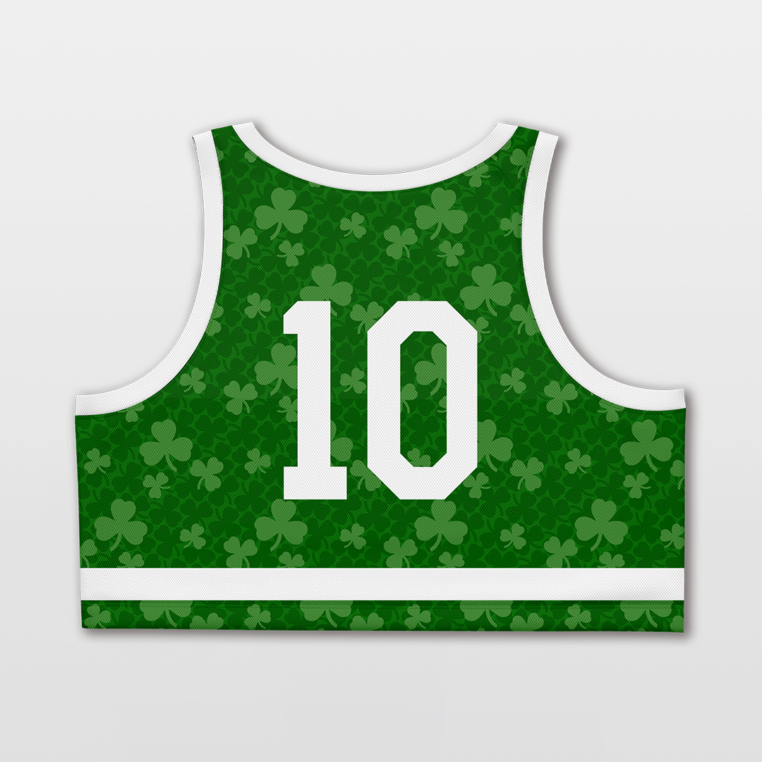 Cikers Sports Basketball Jersey Celtics - Customized Women's Loose Sleveless Workout Crop Tops