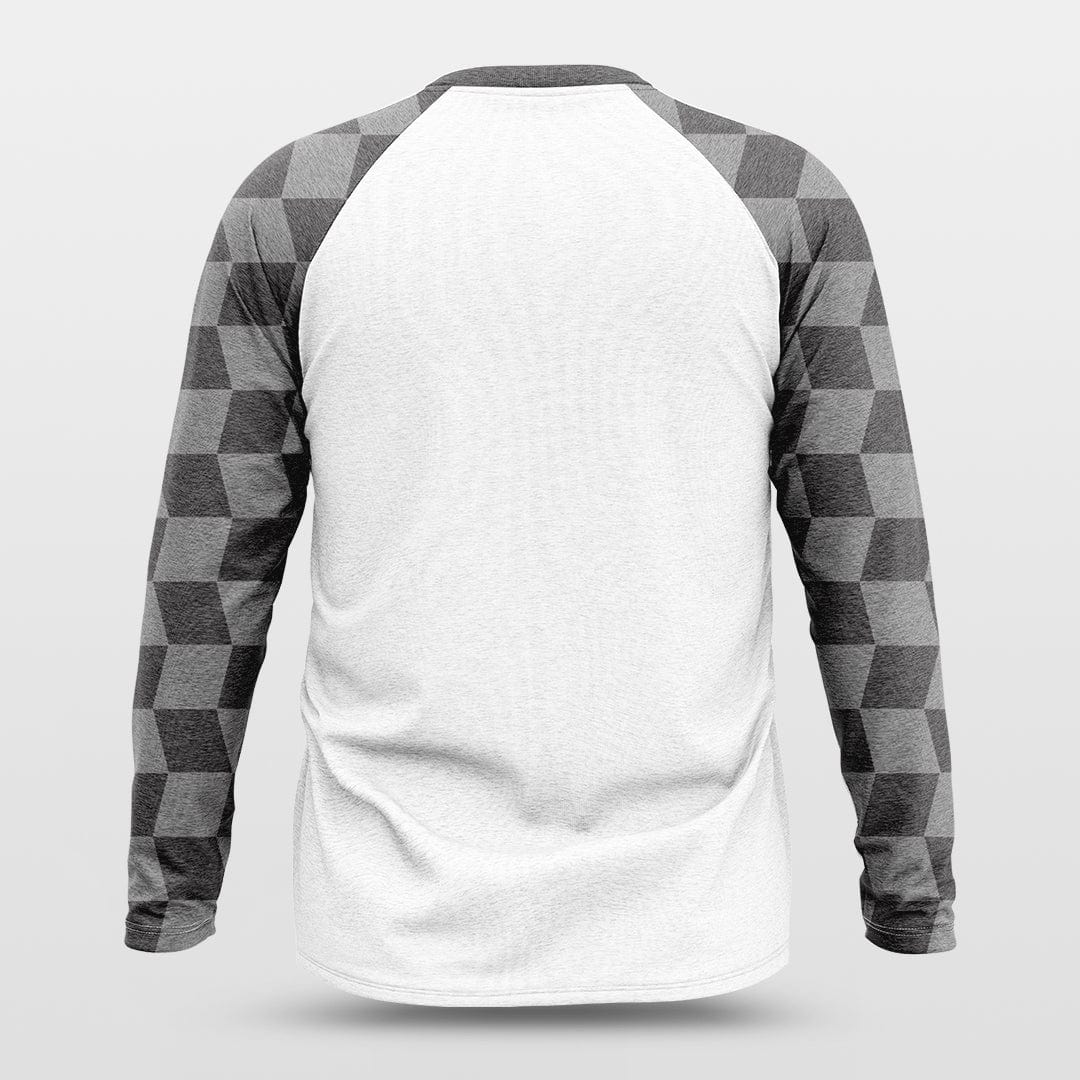 Cikers Sports Basketball Jersey Checkerboard - Customized Baggy Long Sleeve Shooting Jersey