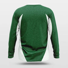 Cikers Sports Basketball Jersey Cloud Green - Customized Baggy Long Sleeve Shooting Jersey