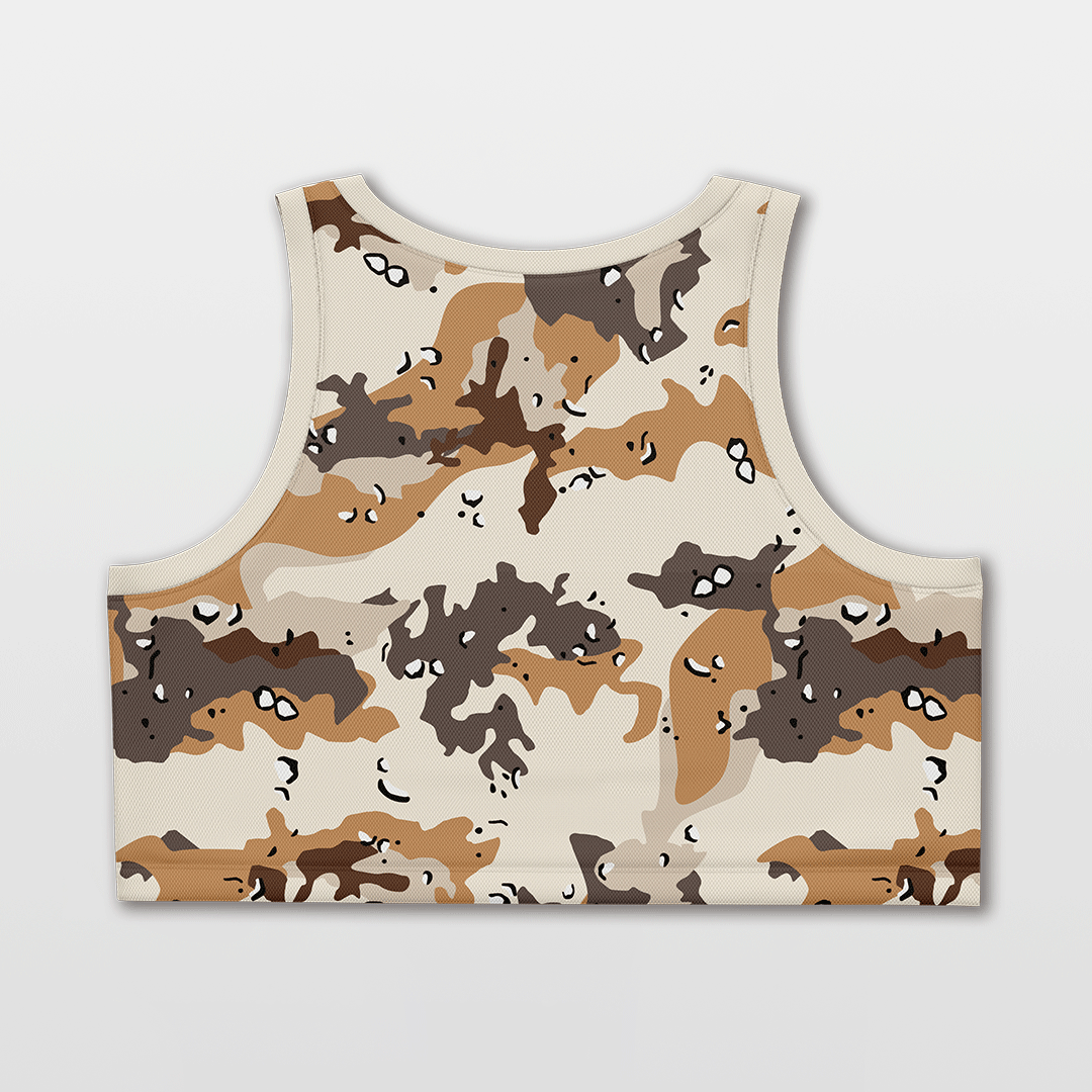 Cikers Sports Basketball Jersey Desert - Customized Women's Loose Sleeveless Workout Crop Tops