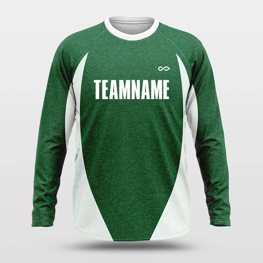 Cikers Sports Basketball Jersey Green / S Cloud Green - Customized Baggy Long Sleeve Shooting Jersey