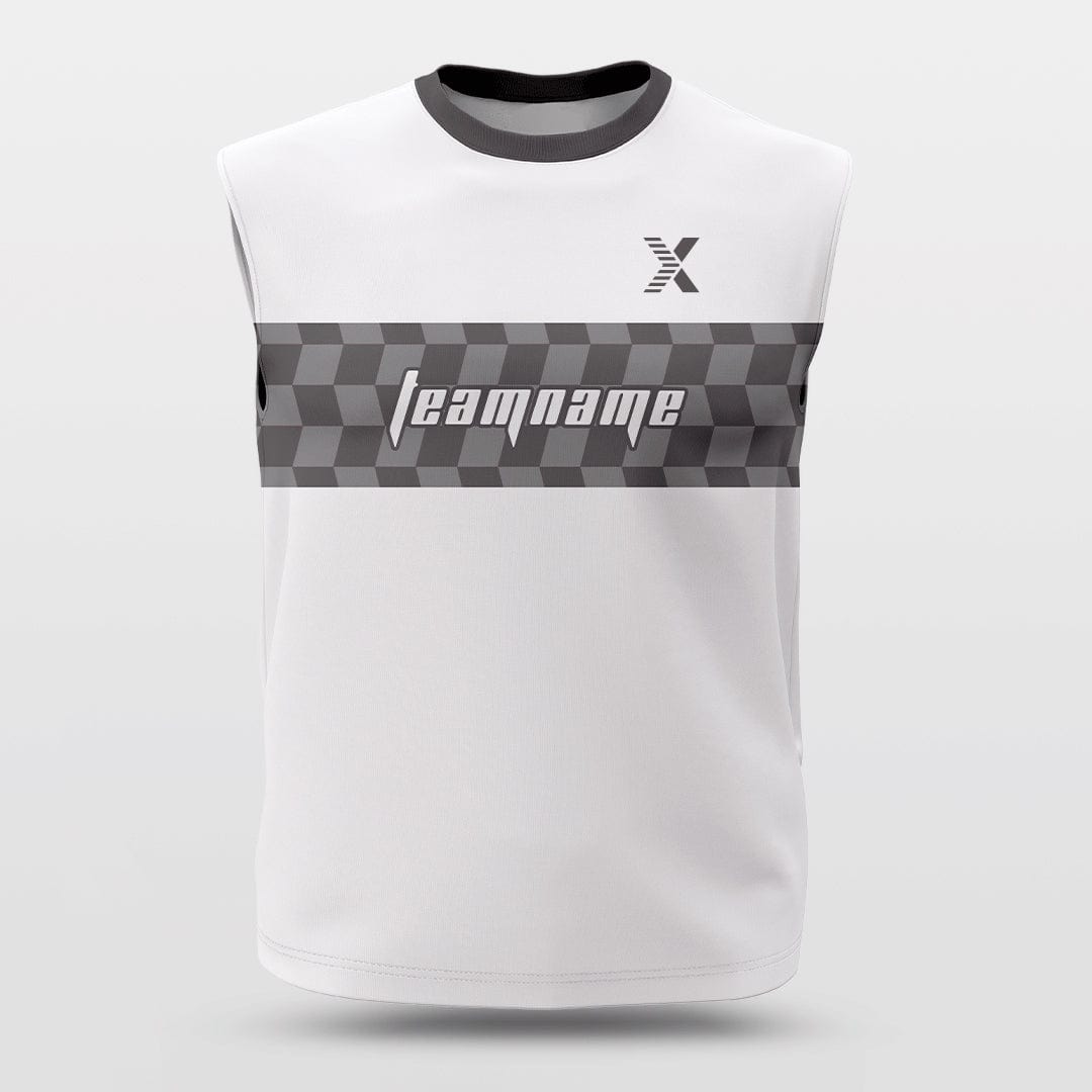 Cikers Sports Basketball Jersey Grey / S Checkerboard - Customized Wide Shoulder Basketball Jersey