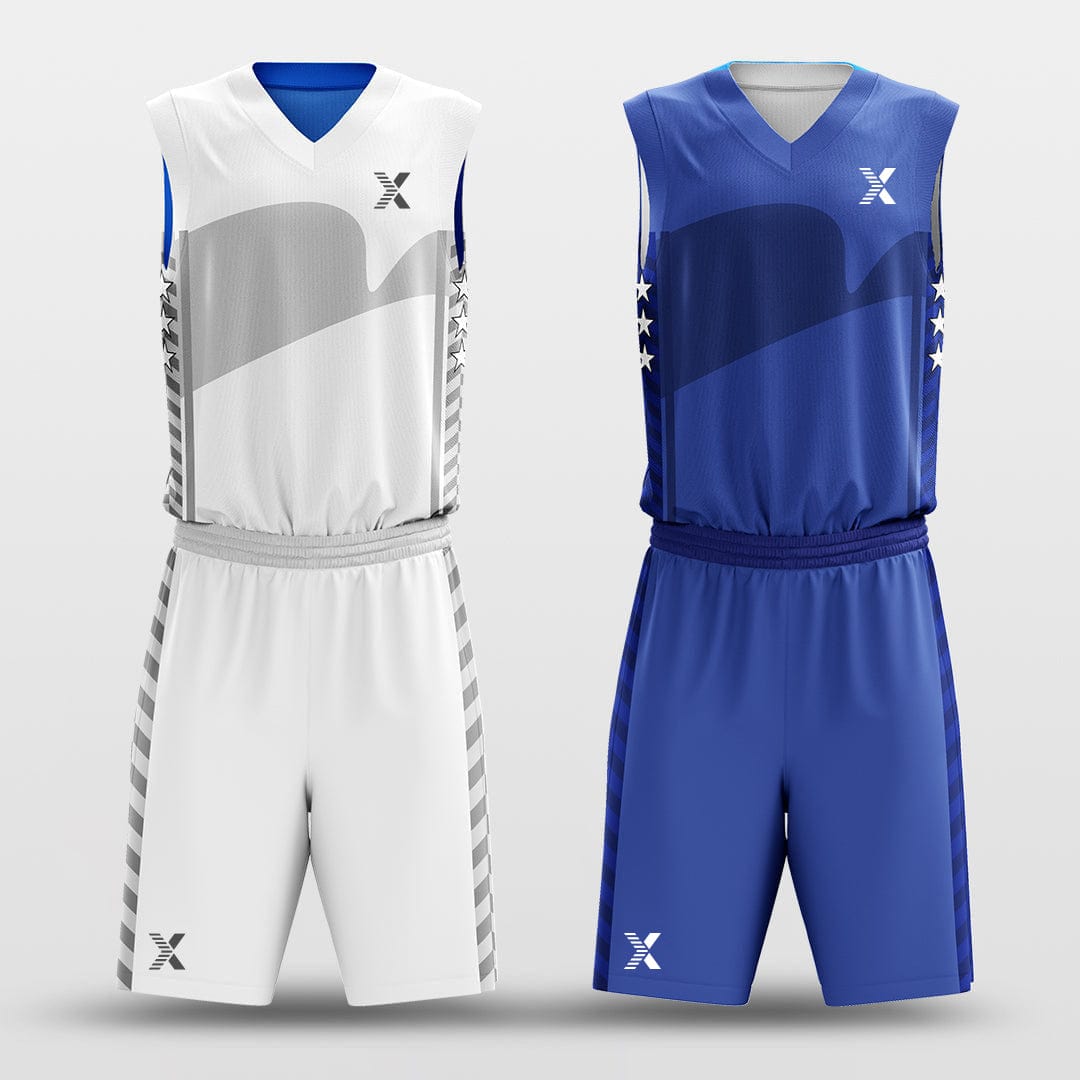 Cikers Sports Basketball Jersey Milky Way - Customized Reversible Sublimated Basketball Set