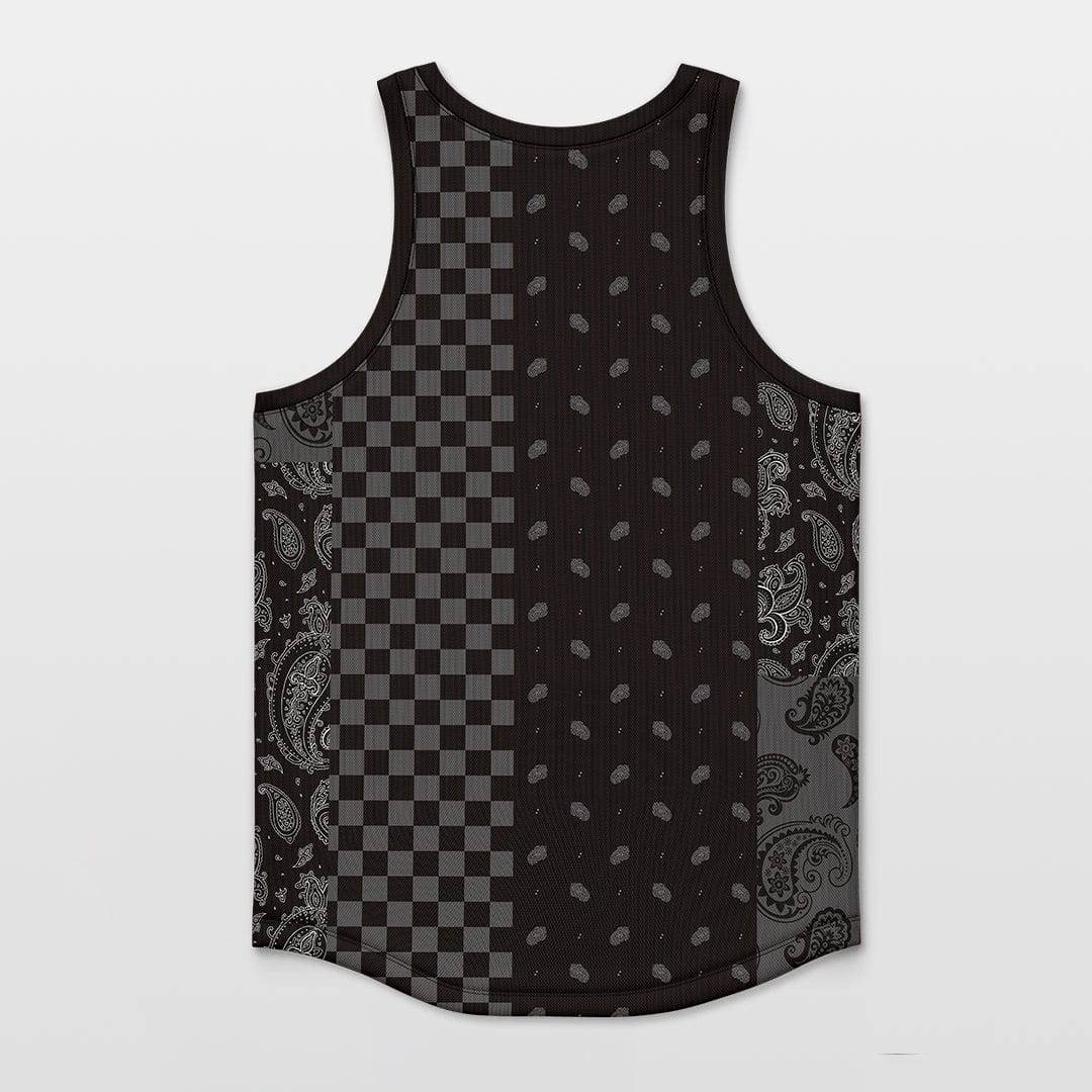 Cikers Sports Basketball Jersey Paisley - Customized Basketball Jersey Top