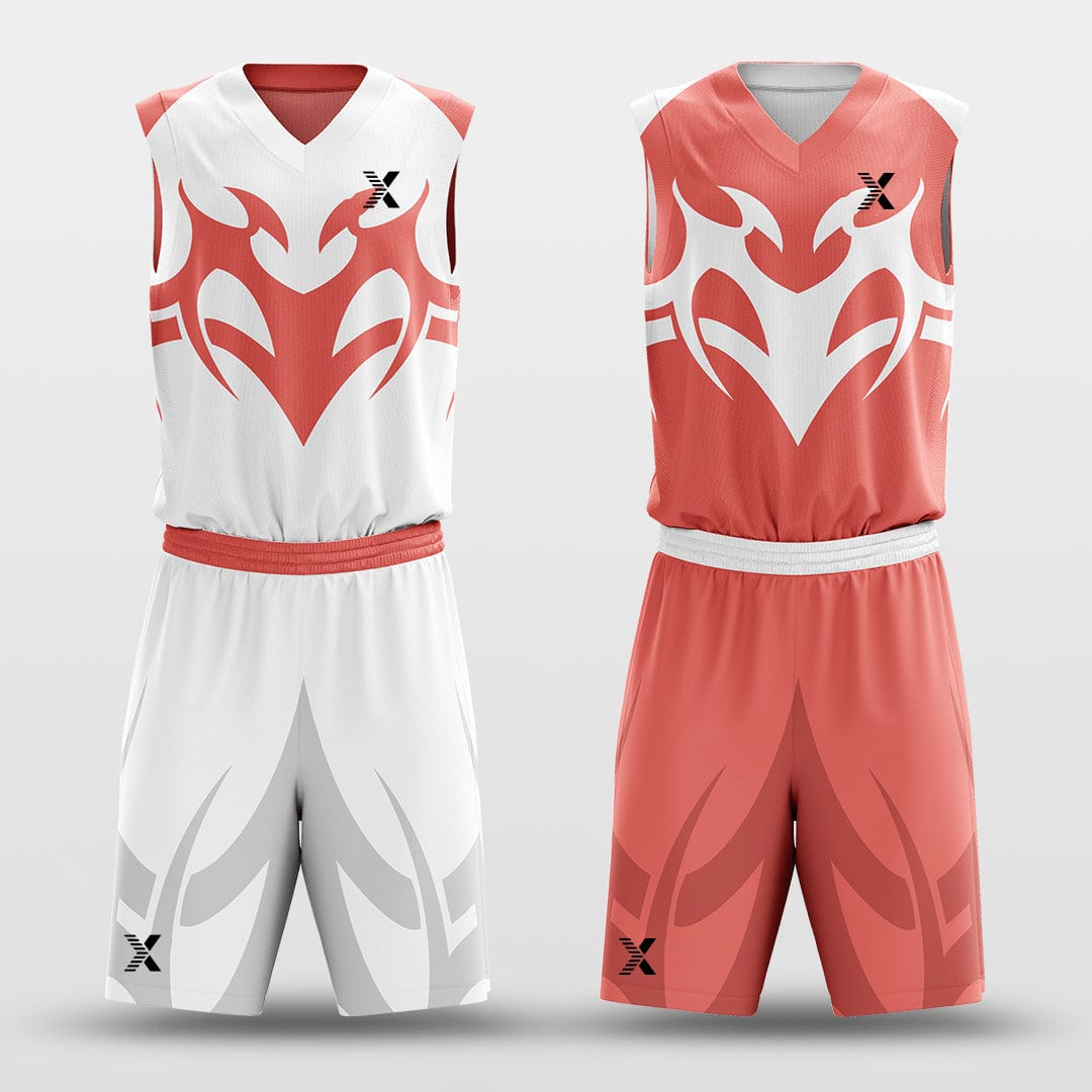 Cikers Sports Basketball Jersey Pink&White / S Baron - Customized Reversible Sublimated Basketball Set