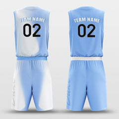 Cikers Sports Basketball Jersey Sky - Customized Reversible Sublimated Basketball Set