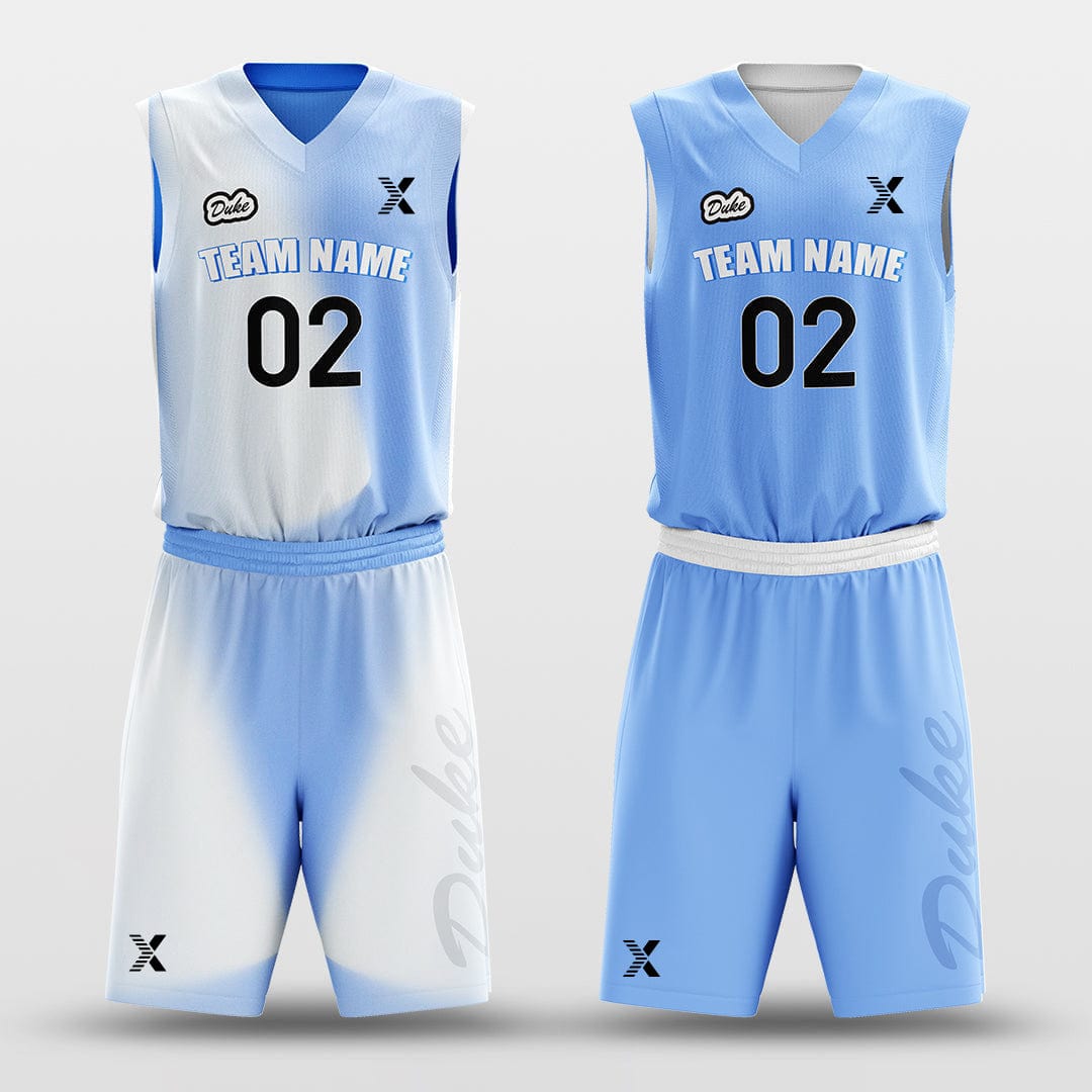 Cikers Sports Basketball Jersey Sky - Customized Reversible Sublimated Basketball Set