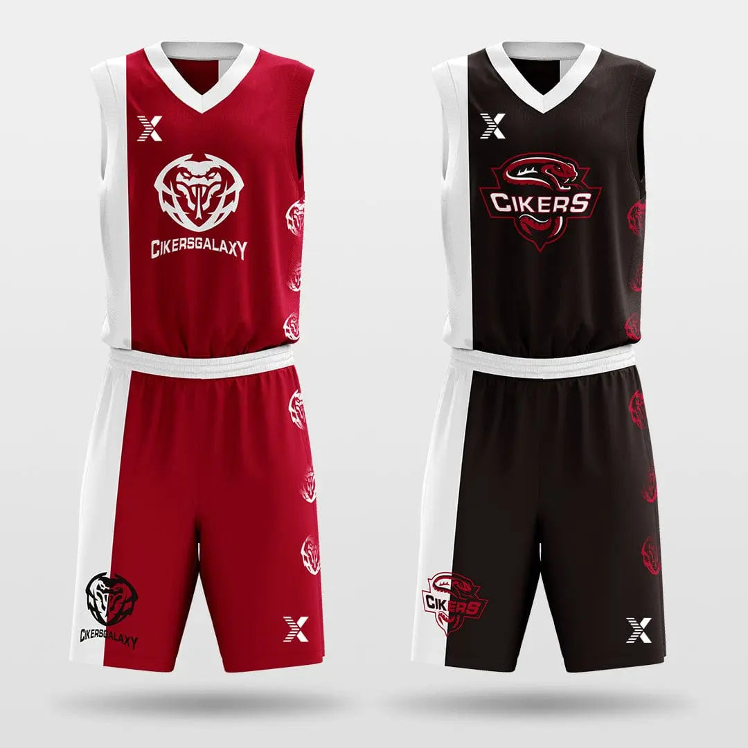 Cikers Sports Basketball Jersey Tai Chi - Customized Reversible Sublimated Basketball Set