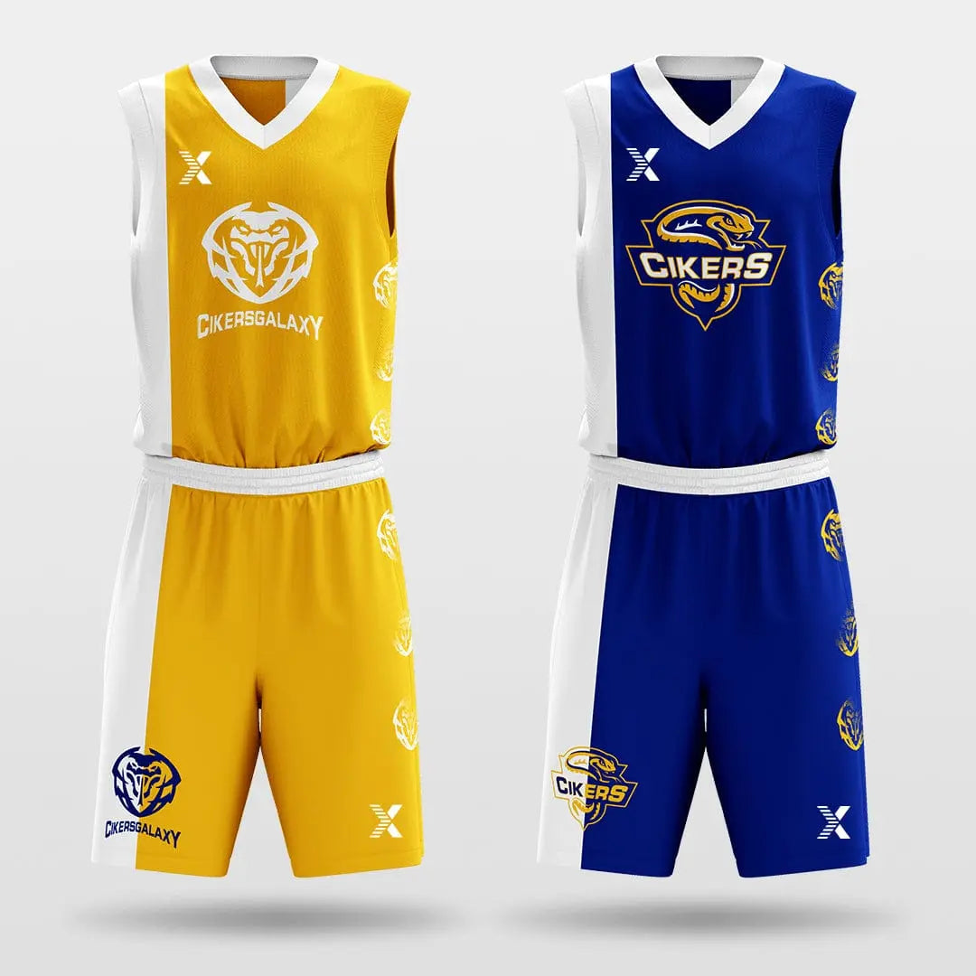Cikers Sports Basketball Jersey Tai Chi - Customized Reversible Sublimated Basketball Set
