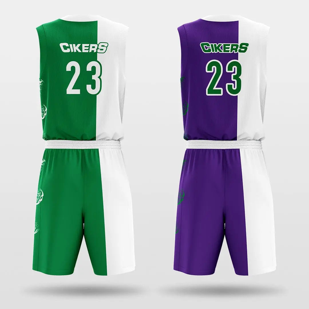 Cikers Sports Basketball Jersey Tai Chi - Customized Reversible Sublimated Basketball Set