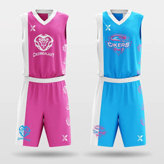 Cikers Sports Basketball Jersey Tai Chi - Customized Reversible Sublimated Basketball Set