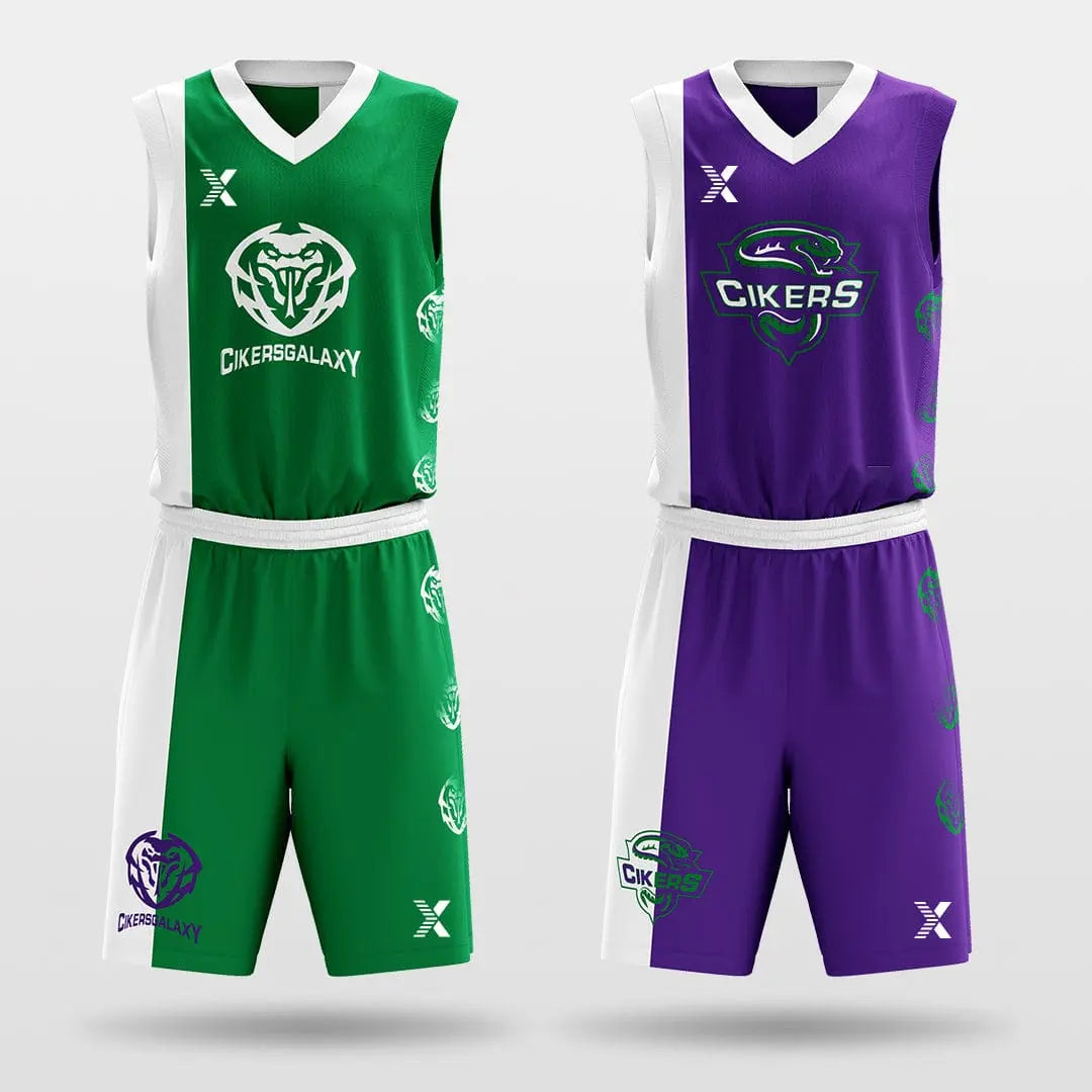 Cikers Sports Basketball Jersey Tai Chi - Customized Reversible Sublimated Basketball Set