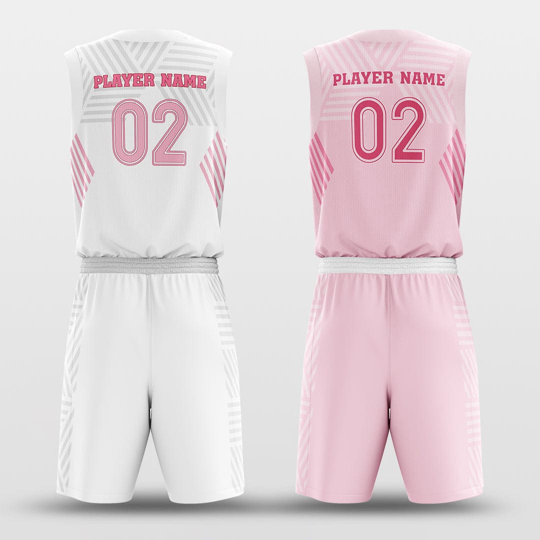 Cikers Sports Basketball Jersey Valentine's Day - Customized Reversible Sublimated Basketball Set