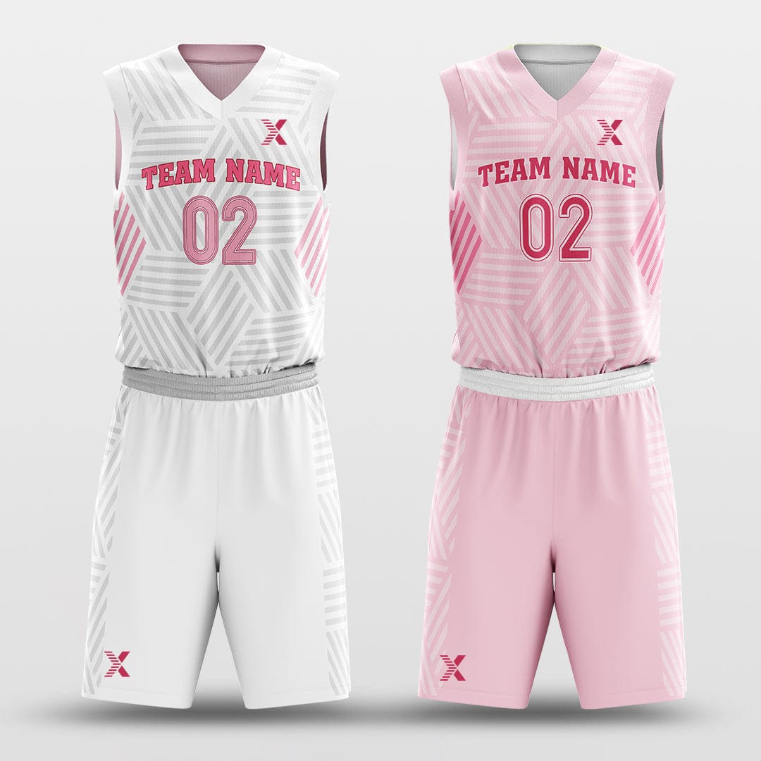 Cikers Sports Basketball Jersey Valentine's Day - Customized Reversible Sublimated Basketball Set