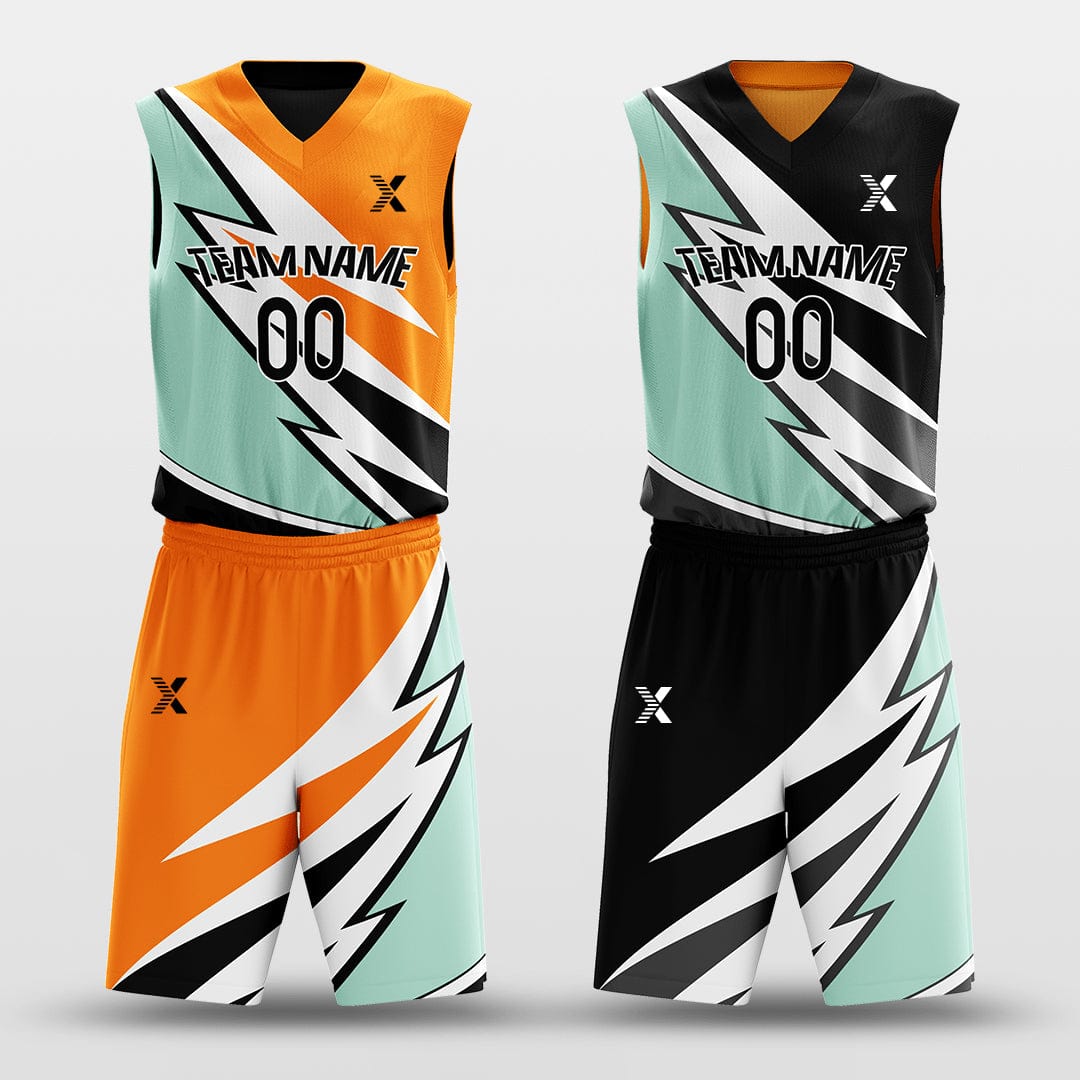 Cikers Sports Basketball Jersey Windstorm - Customized Reversible Sublimated Basketball Set