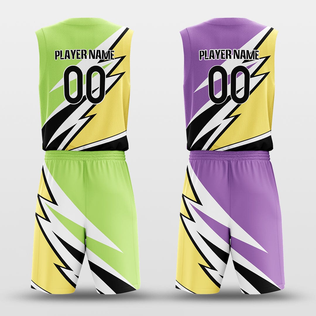 Cikers Sports Basketball Jersey Windstorm - Customized Reversible Sublimated Basketball Set