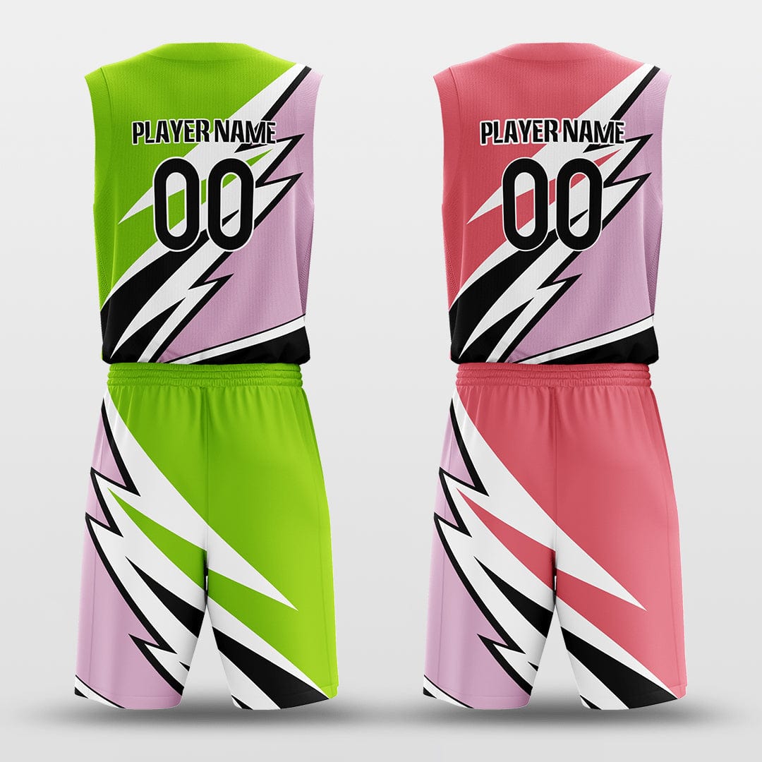 Cikers Sports Basketball Jersey Windstorm - Customized Reversible Sublimated Basketball Set