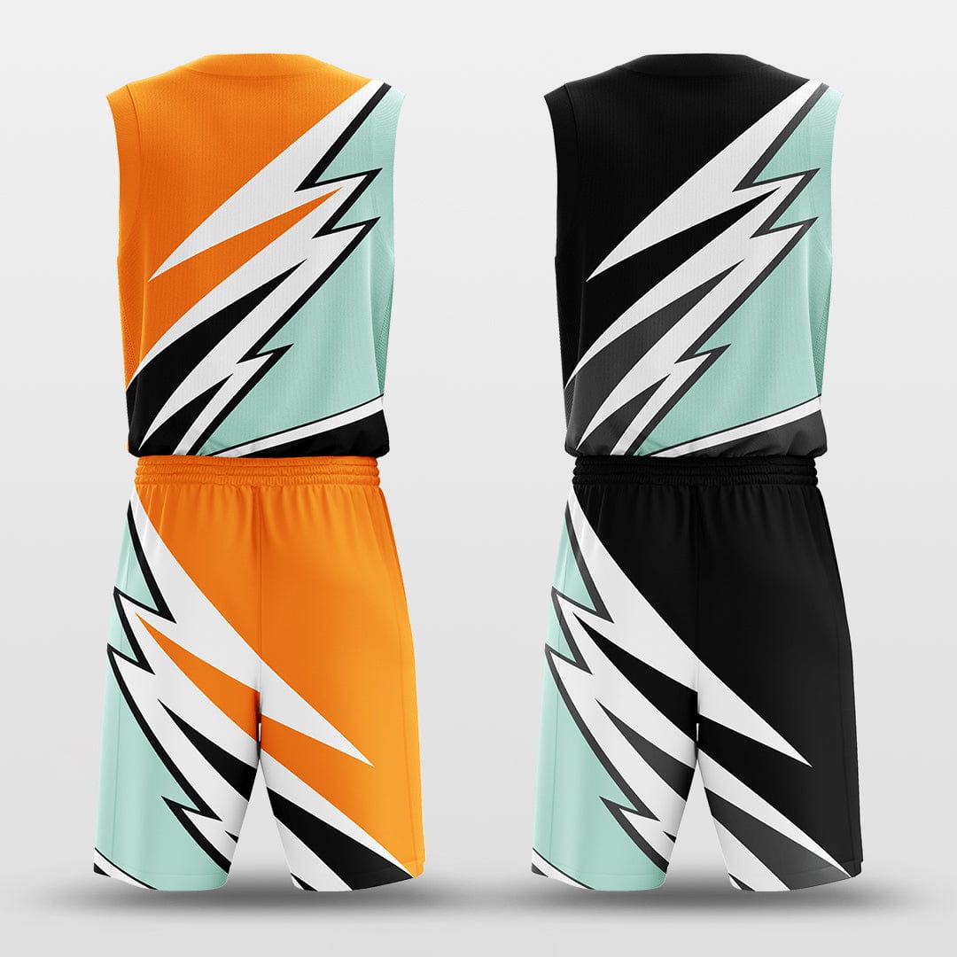 Cikers Sports Basketball Jersey Windstorm - Customized Reversible Sublimated Basketball Set