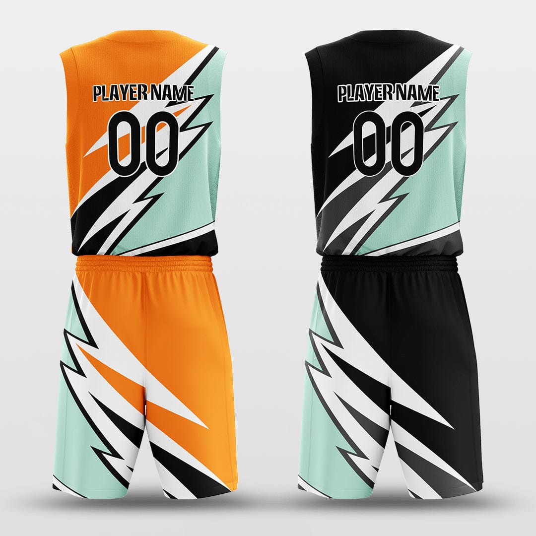 Cikers Sports Basketball Jersey Windstorm - Customized Reversible Sublimated Basketball Set