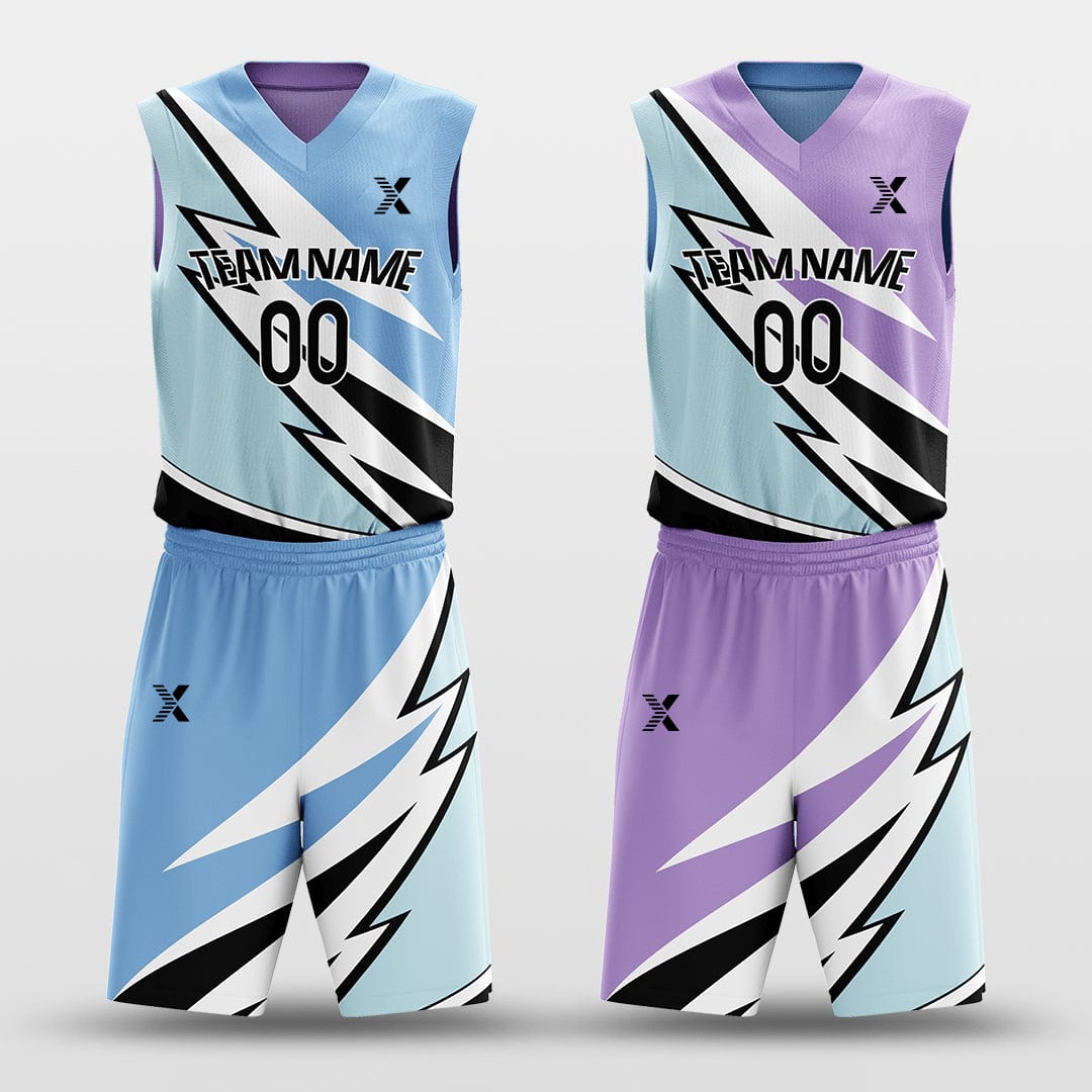 Cikers Sports Basketball Jersey Windstorm - Customized Reversible Sublimated Basketball Set