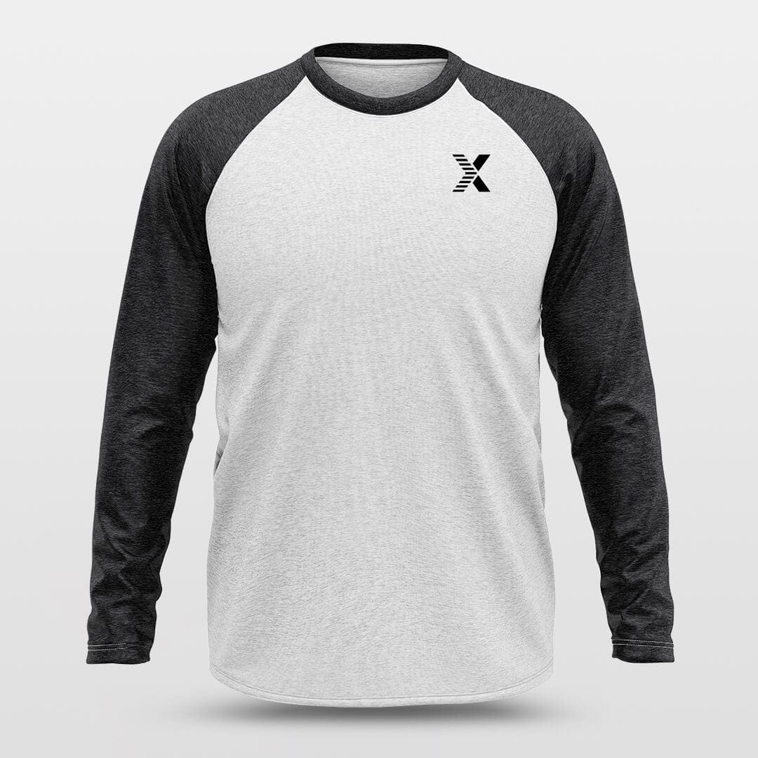 Cikers Sports Basketball Shirts Basic Black - Customized Baggy Long Sleeve Shooting Jersey