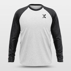 Cikers Sports Basketball Shirts Basic Black - Customized Baggy Long Sleeve Shooting Jersey