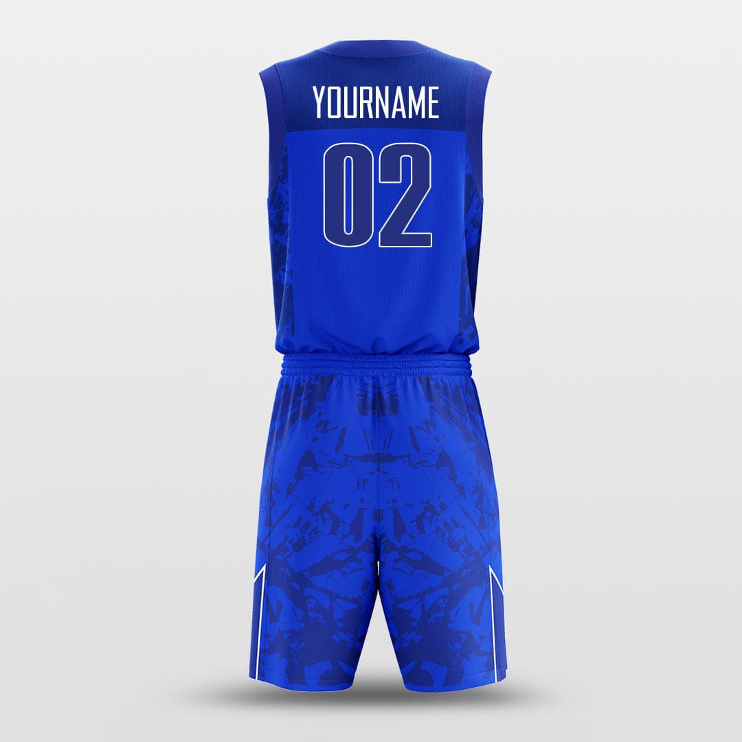 Cikers Sports Basketball Uniforms At Will - Customized Basketball Jersey Design Blue Print