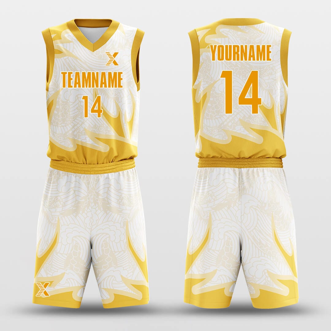 Cikers Sports Basketball Uniforms Auspicious sign Dragon - Customized Basketball Jersey Set Design BK160130S