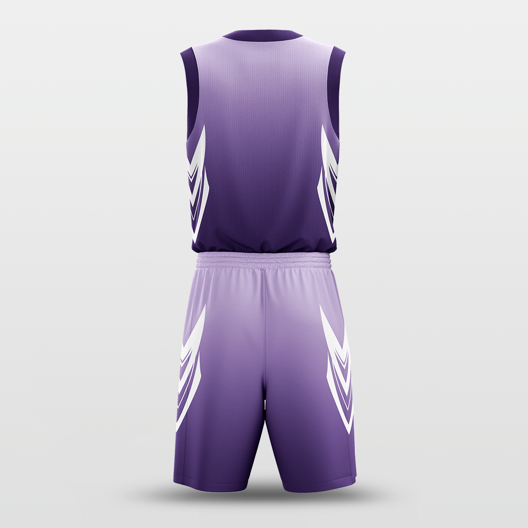 Cikers Sports Basketball Uniforms Bauhinia - Customized Kid's Sublimated Basketball Jersey Set