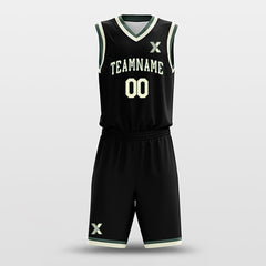 Cikers Sports Basketball Uniforms Black Khaki - Custom Basketball Jersey Design for Team