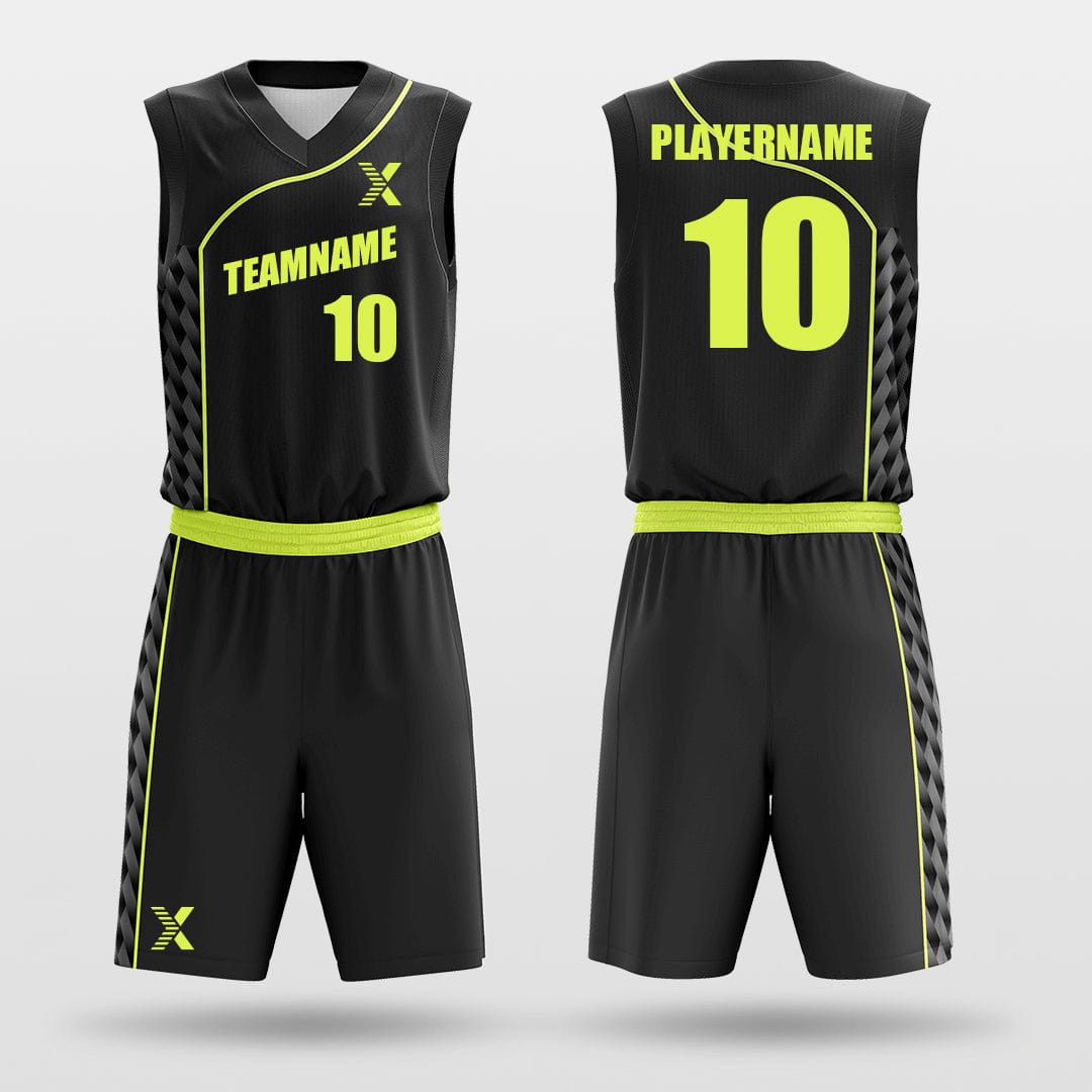 Cikers Sports Basketball Uniforms Black / S Bend - Custom Sublimated Basketball Jersey Set