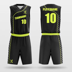 Cikers Sports Basketball Uniforms Black / S Bend - Custom Sublimated Basketball Jersey Set