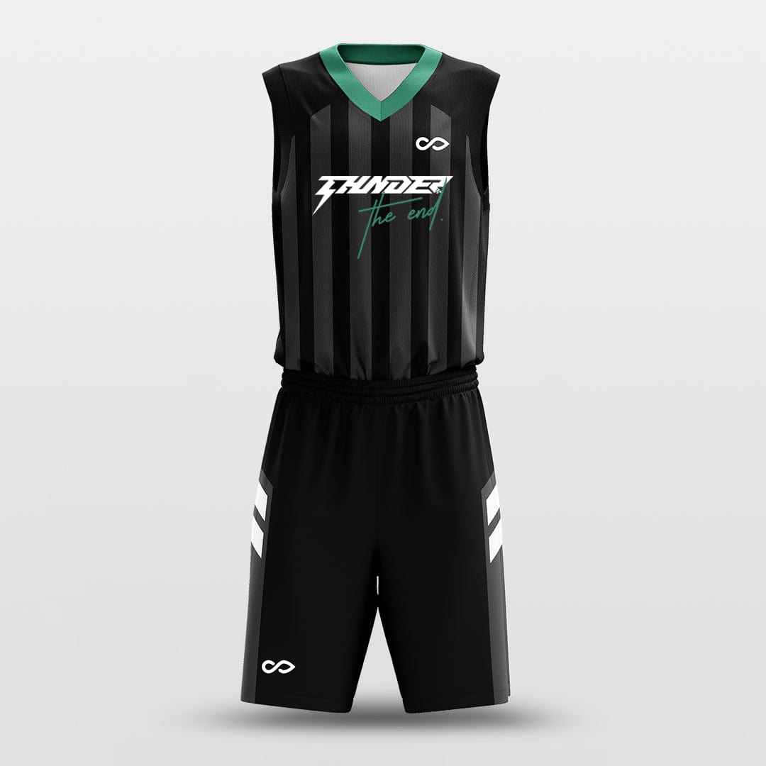Cikers Sports Basketball Uniforms Black / S Runway - Custom Sublimated Basketball Uniform Set