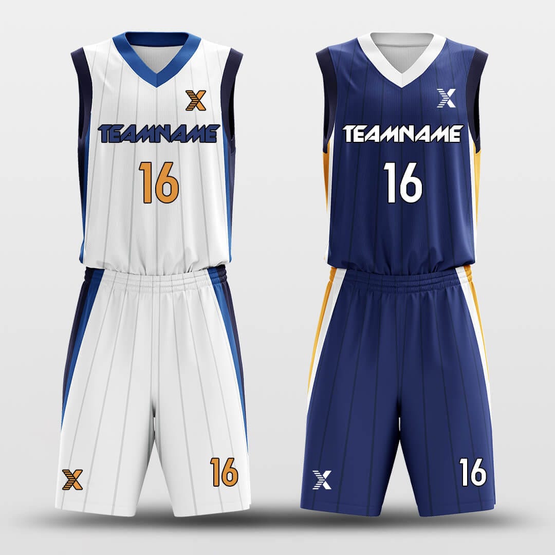 Cikers Sports Basketball Uniforms Blade Point - Customized Reversible Basketball Jersey Set Design