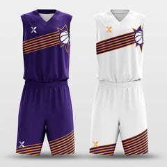 Cikers Sports Basketball Uniforms Bloody Color Road - Customized Reversible Basketball Jersey Set Design BK260611S