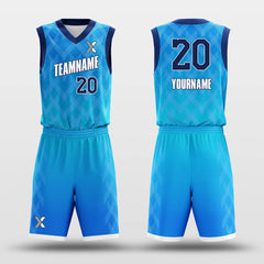 Cikers Sports Basketball Uniforms Blue / 2XS Battle Flag - Customized Basketball Jersey Set Design