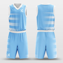 Cikers Sports Basketball Uniforms Blue Lake - Customized Basketball Jersey Design Striped