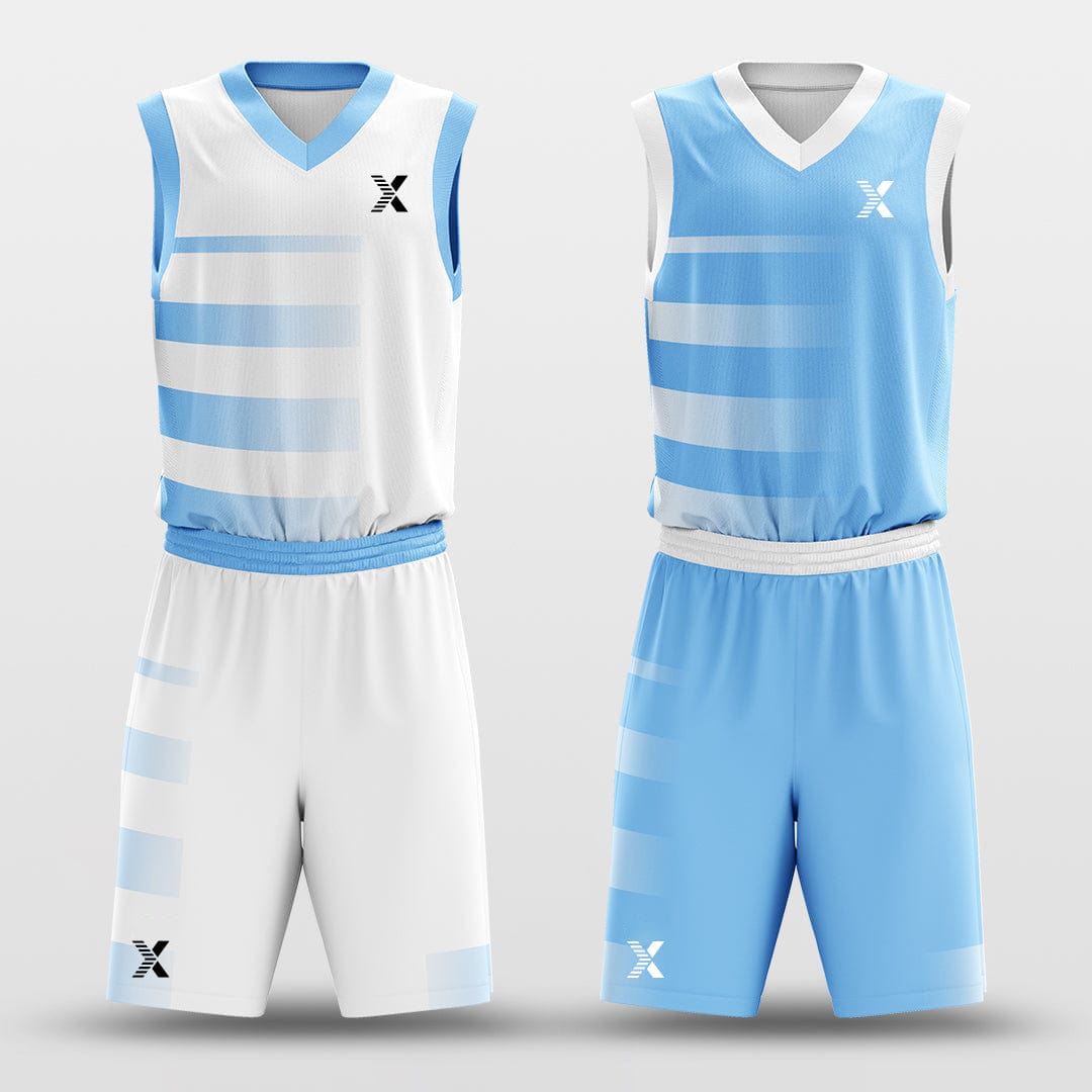 Cikers Sports Basketball Uniforms Blue Lake - Customized Reversible Basketball Jersey Set