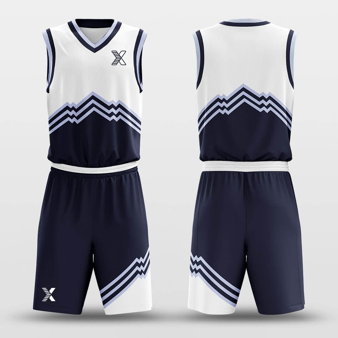 Cikers Sports Basketball Uniforms Blue Mountain - Customized Basketball Jersey Set Sublimated