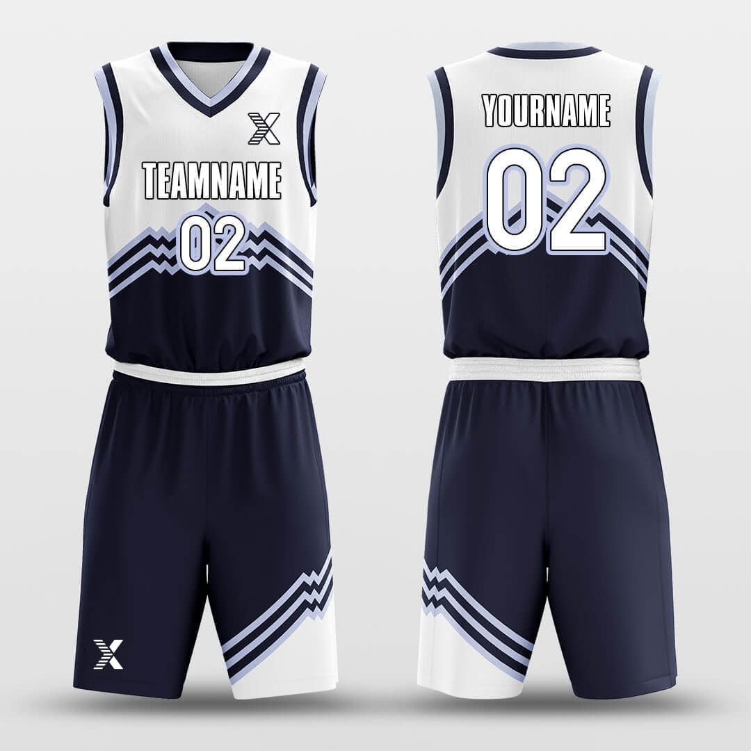 Cikers Sports Basketball Uniforms Blue Mountain - Customized Basketball Jersey Set Sublimated