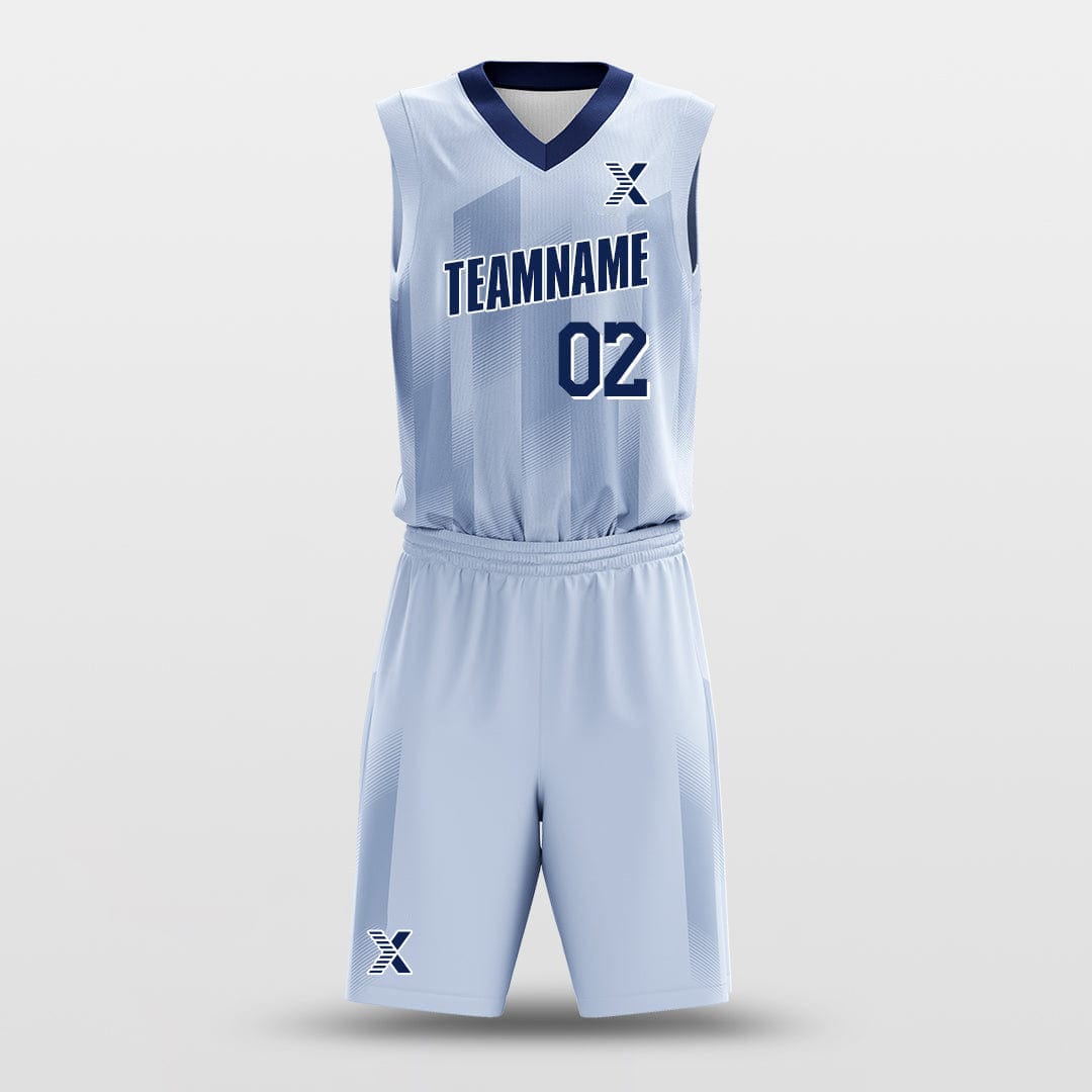 Cikers Sports Basketball Uniforms Blue / S Blue Ladder - Customized Basketball Jersey Design Striped