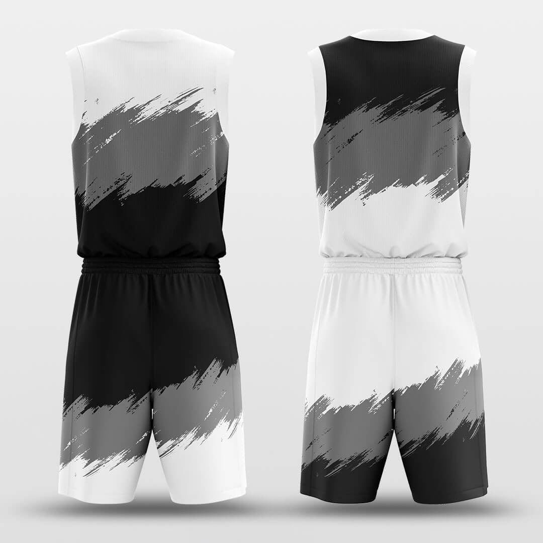 Cikers Sports Basketball Uniforms Brushes - Customized Reversible Basketball Jersey Set Design BK260109S