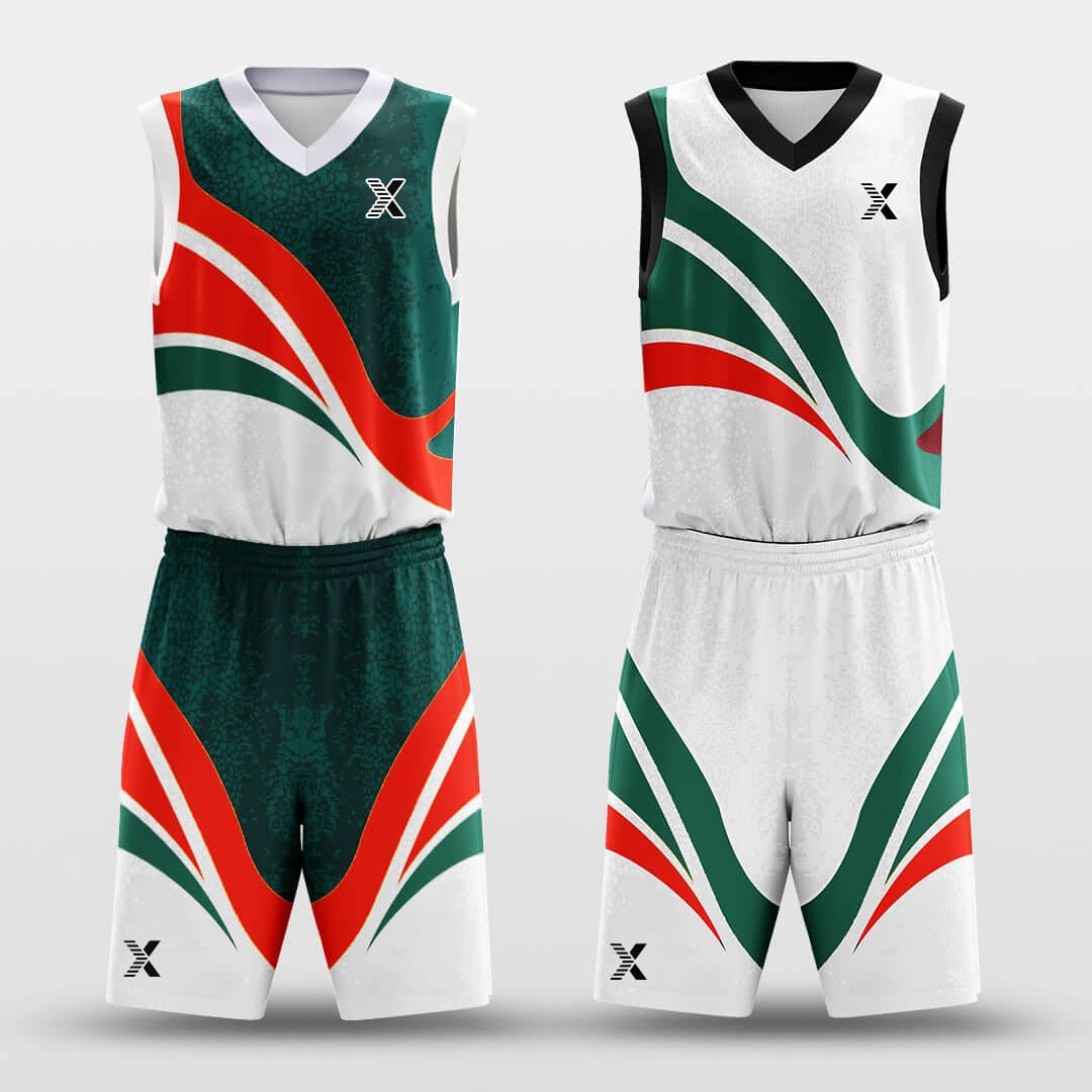 Cikers Sports Basketball Uniforms Christmas Antlers - Customized Reversible Basketball Jersey Set Design