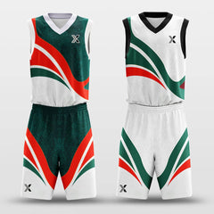 Cikers Sports Basketball Uniforms Christmas Antlers - Customized Reversible Basketball Jersey Set Design