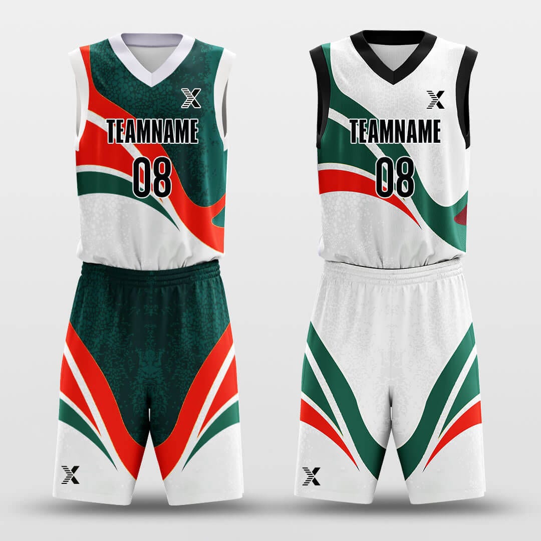 Cikers Sports Basketball Uniforms Christmas Antlers - Customized Reversible Basketball Jersey Set Design