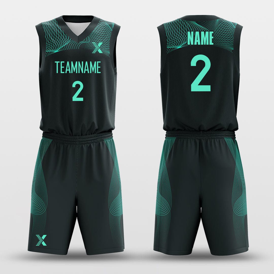 Cikers Sports Basketball Uniforms Classic Grid - Customized Basketball Jersey Design for Team