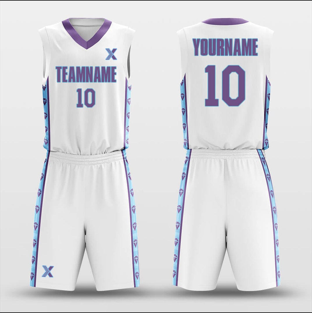 Cikers Sports Basketball Uniforms Diamond - Customized Basketball Jersey Set Sublimated BK160625S