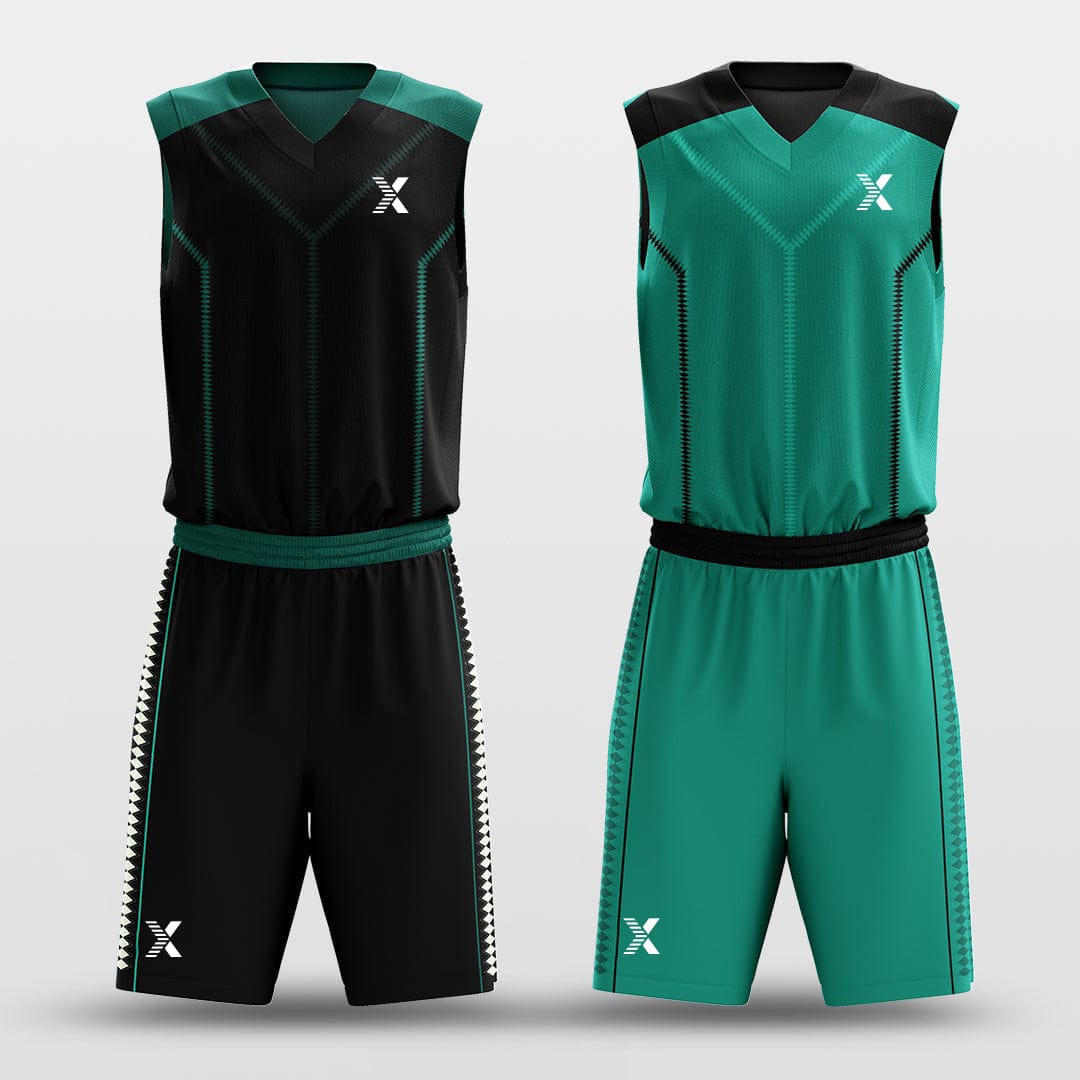 Cikers Sports Basketball Uniforms Direction - Customized Reversible Sublimated Basketball Uniforms