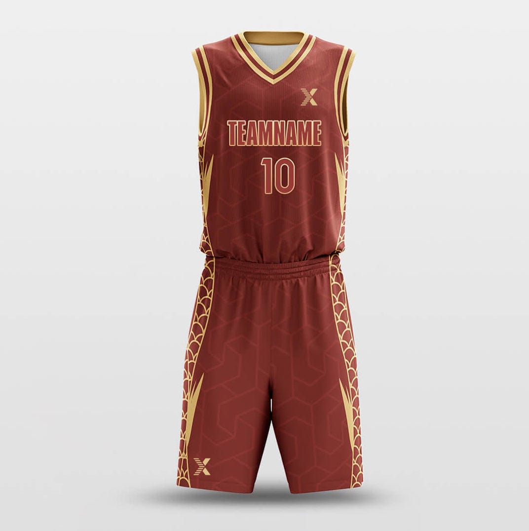 Cikers Sports Basketball Uniforms Dragon - Customized Basketball Jersey Set Design BK160132S