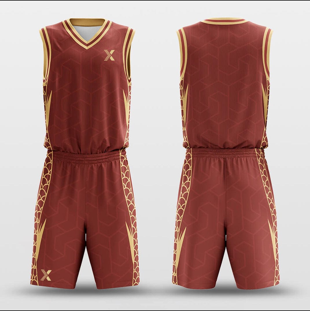 Cikers Sports Basketball Uniforms Dragon - Customized Basketball Jersey Set Design BK160132S